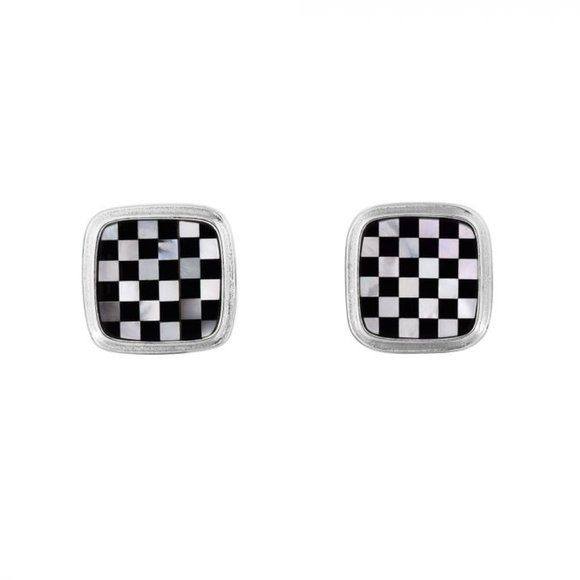 Phillip Gavriel Checkerboard Cufflinks - Picture 1 of 1
